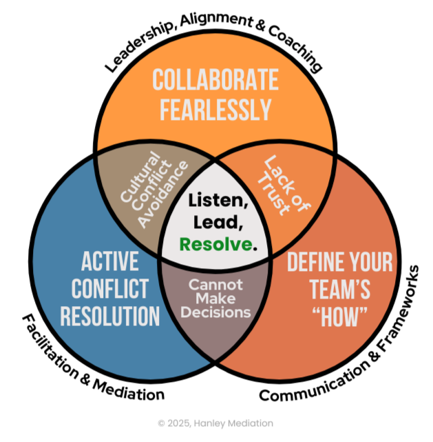 Brian Hanley A photograph of Brian Hanley, founder of Hanley mediation and creator of Lead, Listen, Resolve.